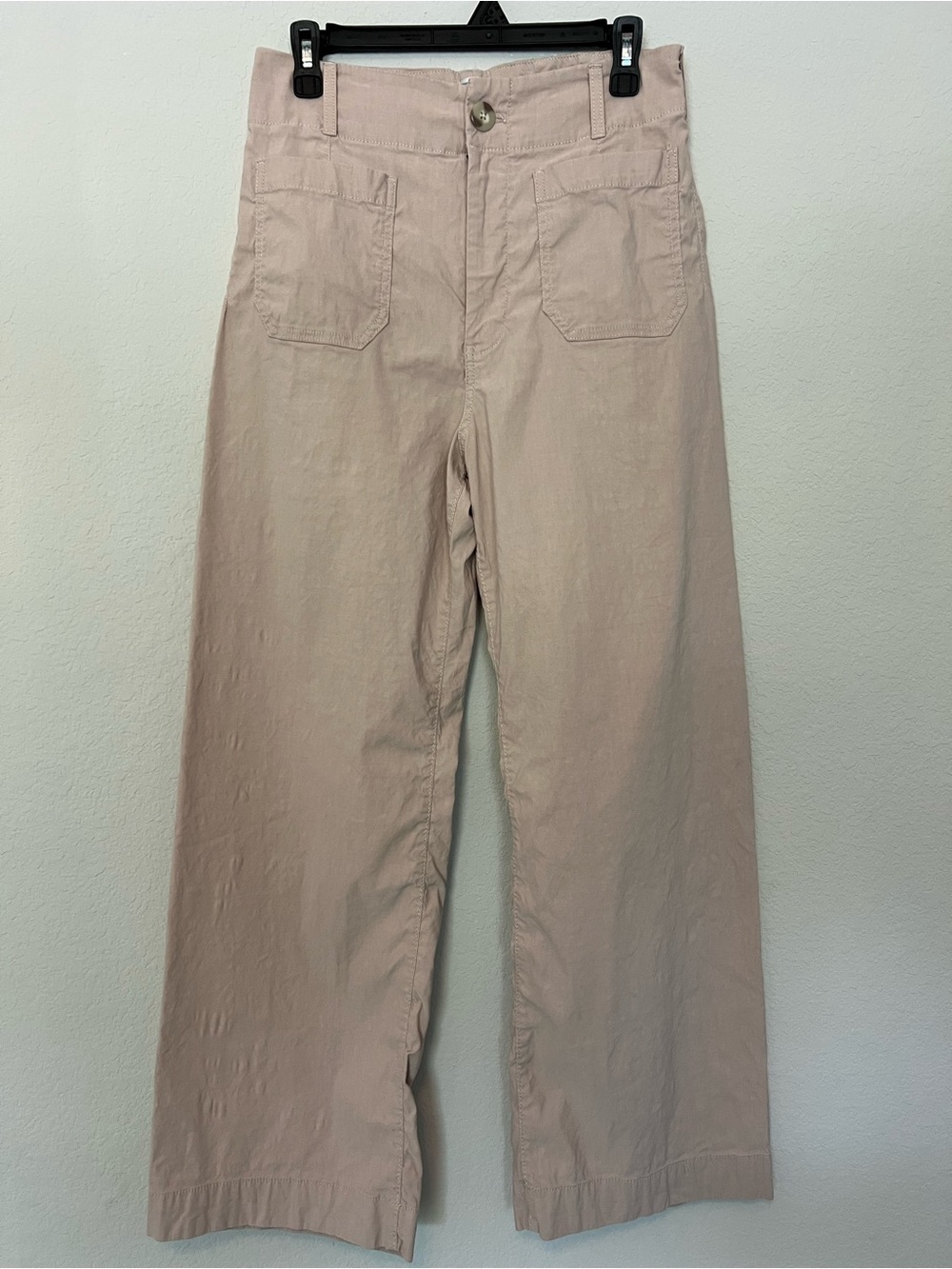 Colette Magic Fabric Full-Length Pants by Maeve in Beige Size: 30 Anthropologie